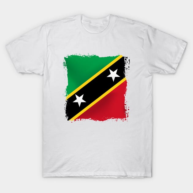 Saint Kitts dan Nevis artwork T-Shirt by SASTRAVILA